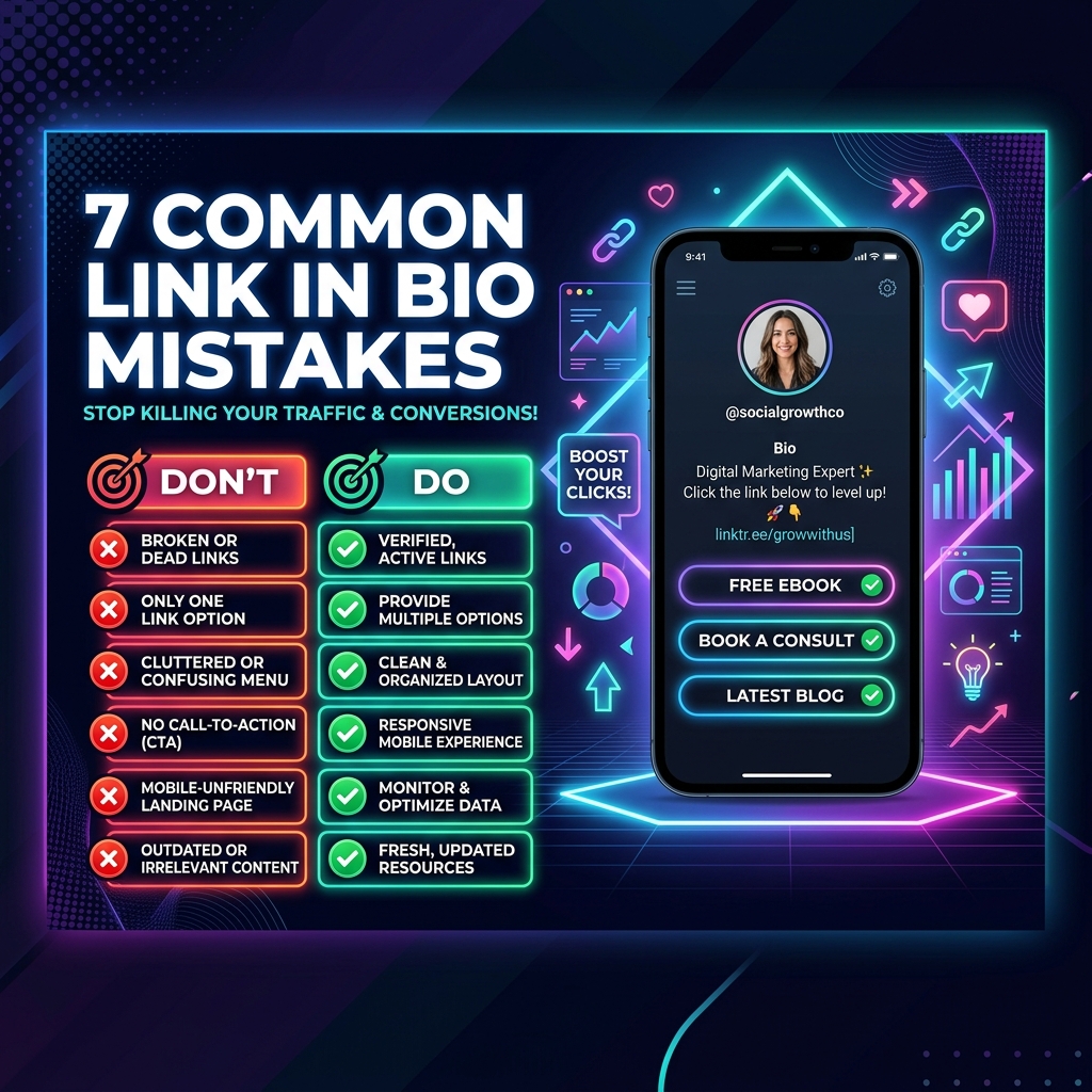 Los 7 Errores más Comunes al crear un Link en Bio