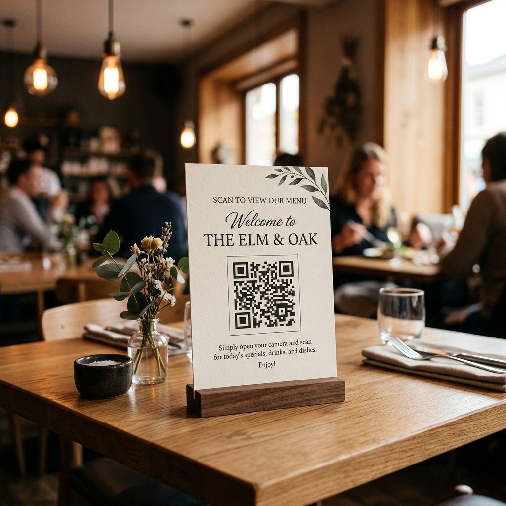 AI-generated realistic and professional blog cover illustration for 'How to Use QR Codes for Marketing Campaigns'