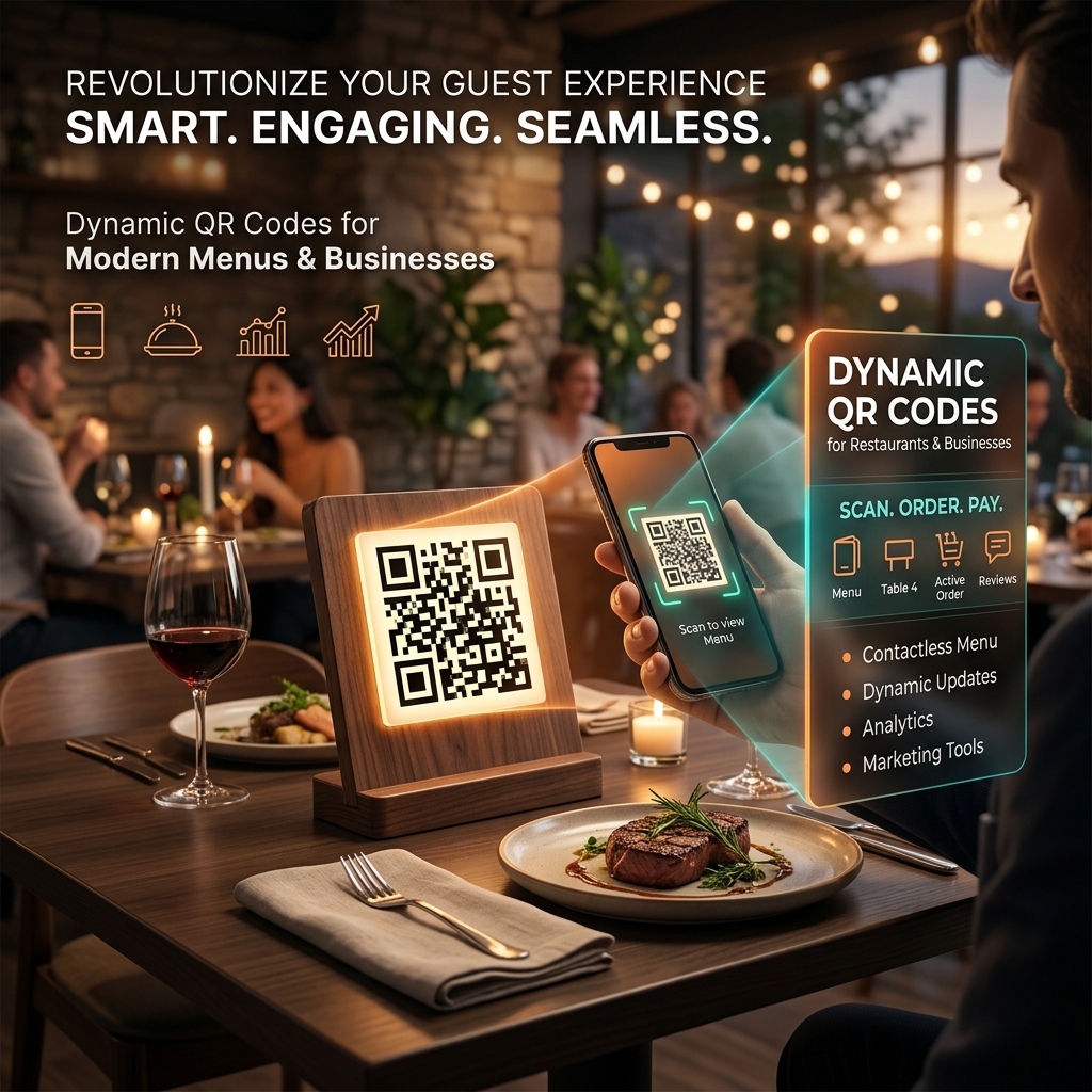 Cómo generar Códigos QR dinámicos para menús y negocios