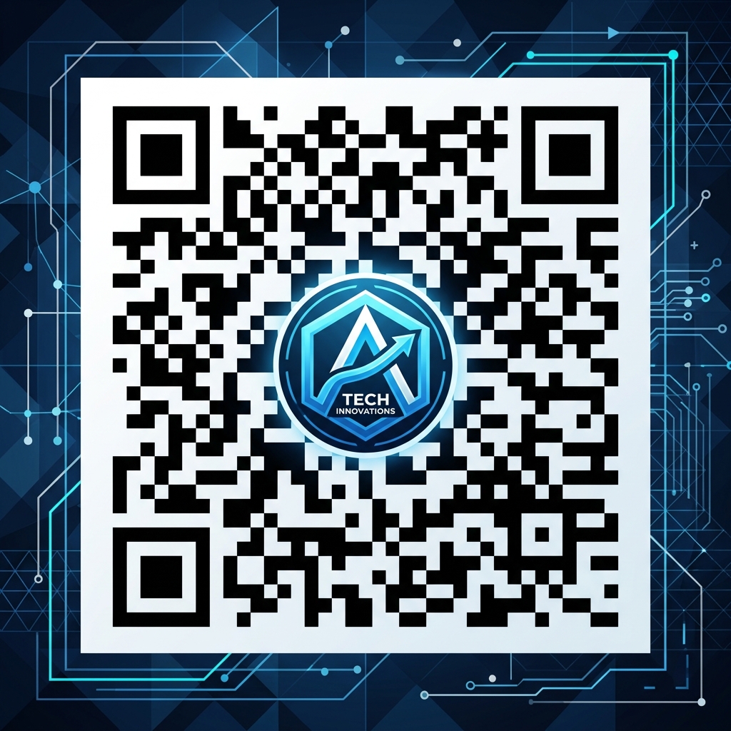 AI-generated realistic and professional blog cover illustration for 'What Is a QR Code and How Does It Work?'